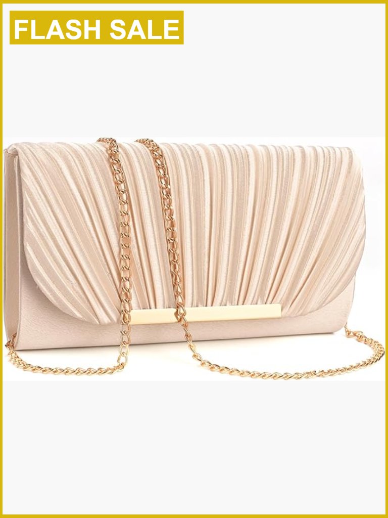 Satin Envelope Clutch Evening Bag Crossbody Shoulder Handbag